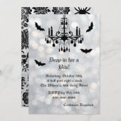 Funkelnd Fledermauseinladung Einladung (Vorne/Hinten)