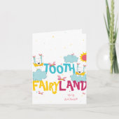 Funkelnd Fun Funny Tooth Fairy Vielen Dank Karte (Vorderseite)