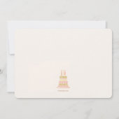 Funkelnd Geburtstagspartei Einladung (Rückseite)