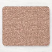 Funkelnd glänzendes Glitzer-Rosen-Gold Mousepad (Vorne)