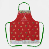 Funkelnd Glitterglatter Lebkuchen Schürze (Vorderseite)