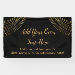 Funkelnd Glitterie Gold Garland Fügen Sie Ihren ei Banner