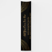 Funkelnd Glitterie Gold Garland hinzufügen Banner (Vertikal)