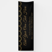 Funkelnd Glitterie Gold Garland hinzufügen Banner (Vertikal)