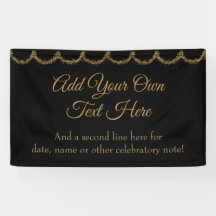 Funkelnd Glitterie Gold Garland hinzufügen