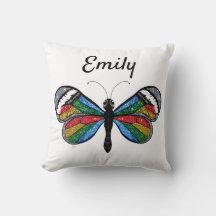 Funkelnd Glittery Rainbow Glasswinging Butterfly