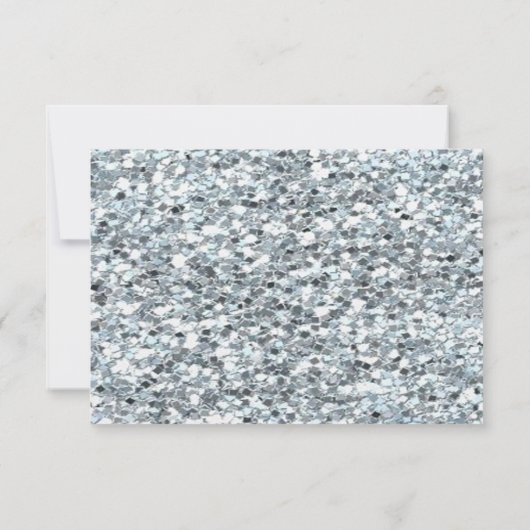 Funkelnd Glitzer Aquamariner Junggeselinnen-Abschi Einladung (Rückseite)