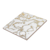 Funkelnd Glitzer aus Gold Marmor Fliese (Seite)