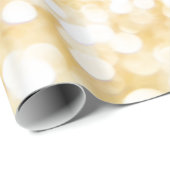 Funkelnd Glitzer aus Weiß und Gold Geschenkpapier (Rolleneckpunkt)