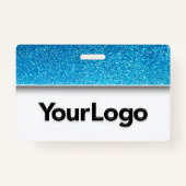 Funkelnd Glitzer Beruflich CNA Nurse Foto Name Ausweis (Rückseite)