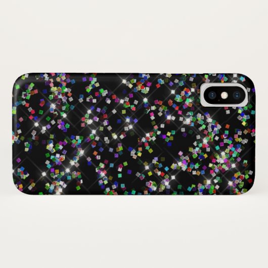 Funkelnd Glitzer Confetti Telefoncase Case-Mate iPhone Hülle (Rückseite (Horizontal))