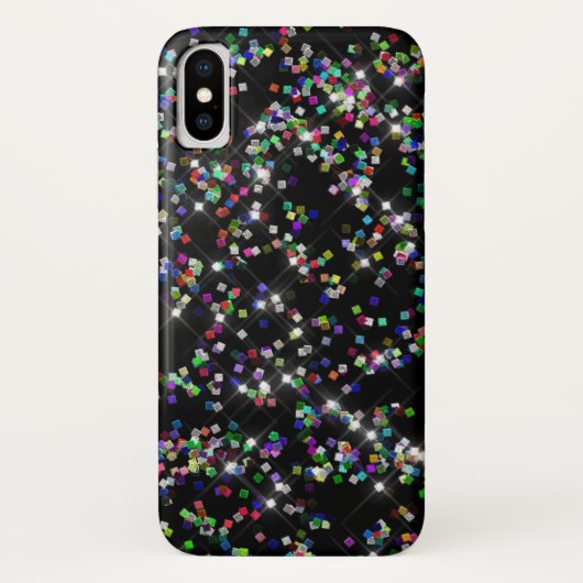 Funkelnd Glitzer Confetti Telefoncase Case-Mate iPhone Hülle (Rückseite)