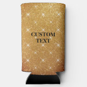 Funkelnd Glitzer-Druck für Gold-Sonderschnitt Selters Dosenkühler (Rückseite)