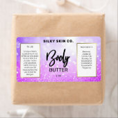 Funkelnd Glitzer Lila- und Goldkarosserieblattmark (Insitu)