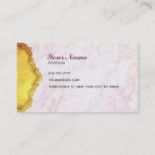 Funkelnd Glitzer-Rosa-Reihe-Kuchenloyalitätskarten Visitenkarte (Rückseite)