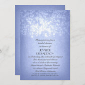 funkelnd Glitzer-Saitenbeleuchtung rustikales Brau Einladung (Vorne/Hinten)