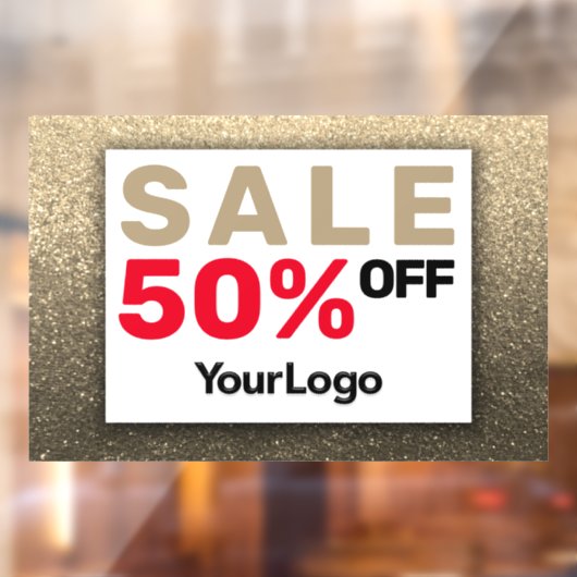 Funkelnd Glitzer Sign Small Business Eigentümer Fensteraufkleber (Blatt 2)