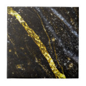 Funkelnd Gold abstrakt Fliese (Vorderseite)