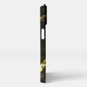 Funkelnd Gold, abstrakter Schuss iPhone Hülle (Rechte Seite)