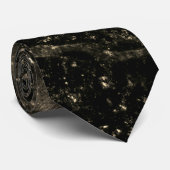 Funkelnd Gold, abstrakter Schuss Krawatte (Gerollt)