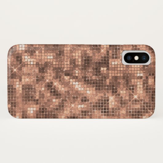 Funkelnd Gold Champagne Luxus Sparkle Case-Mate iPhone Hülle (Rückseite (Horizontal))