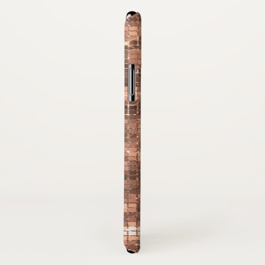 Funkelnd Gold Champagne Luxus Sparkle Case-Mate iPhone Hülle (Hinten/Rechts)