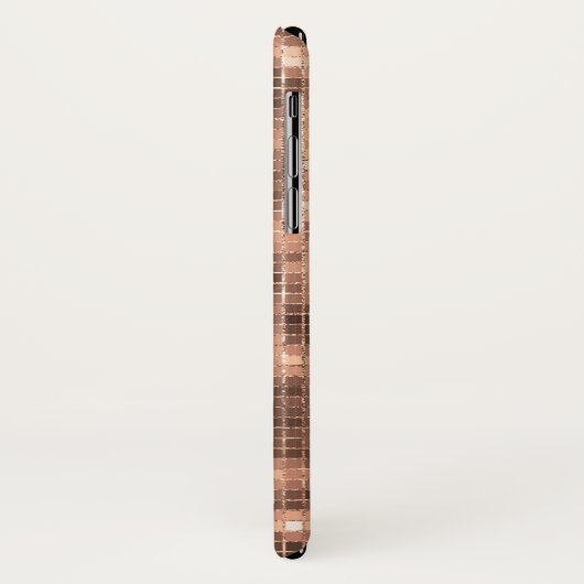 Funkelnd Gold Champagne Luxus Sparkle Case-Mate iPhone Hülle (Hinten/Links)