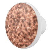 Funkelnd Gold Champagne Luxus Sparkle Keramikknauf (Rechts)
