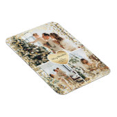 Funkelnd Gold Heart Foto Frohe Weihnachtsmagnet Magnet (Rechte Seite)