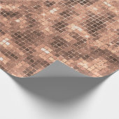 Funkelnd Gold Luxus Sparkle Girly Sequins Party Geschenkpapier (Ecke)