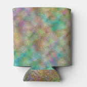 Funkelnd Gold Rainbow Lights Zickzack Muster druck Dosenkühler (Rückseite)