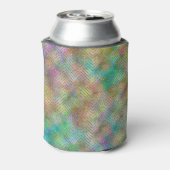 Funkelnd Gold Rainbow Lights Zickzack Muster druck Dosenkühler (Kanne Rückseite)