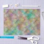 Funkelnd Gold Rainbow Lights Zickzack Muster druck Seidenpapier (Handwerk)