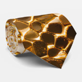 Funkelnd Gold Sequin Neck Tie Krawatte (Gerollt)