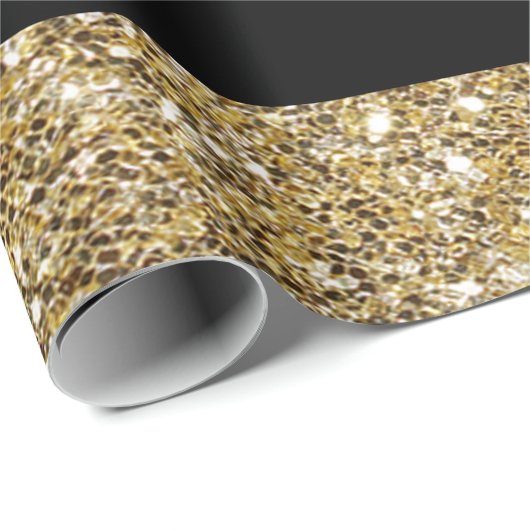 Funkelnd Gold-u. Geschenkpapier (Rolleneckpunkt)