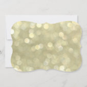 Funkelnd Goldbaby-Duschen-Einladung Einladung (Rückseite)