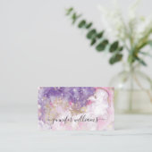 Funkelnd Goldfilm Wasserfarbe Neue Makeup Künstler Visitenkarte (Stehend Vorderseite)