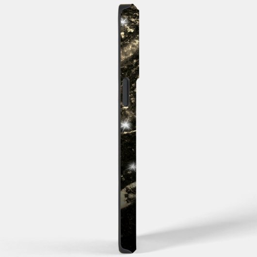 Funkelnd Goldklänge abstrakte Monogram Case-Mate iPhone Hülle (Rückseite / Rechts)