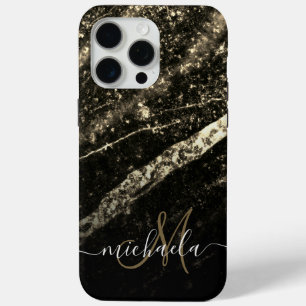 Funkelnd Goldklänge abstrakte Monogram Case-Mate iPhone Hülle