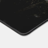 Funkelnd Goldklänge abstrakte Monogram Schreibtischunterlage (Ecke)