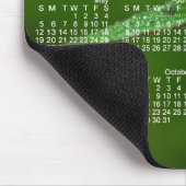 Funkelnd Grün-Blätter; Kalender 2013 Mousepad (Ecke)