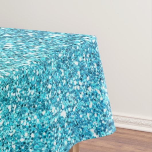 Funkelnd Grün- und Blauer Glitzer Tischdecke (Beispiel)