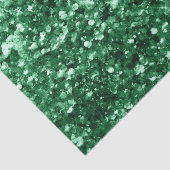 Funkelnd Grüner Weihnachtsfest Glitzer Seidenpapier (Detail)