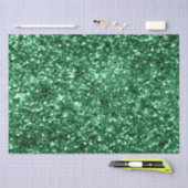 Funkelnd Grüner Weihnachtsfest Glitzer Seidenpapier (Handwerk)
