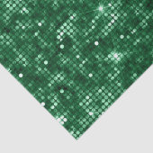 Funkelnd Grüner Weihnachtsfest Glitzer Seidenpapier (Detail)
