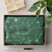 Funkelnd Grüner Weihnachtsfest Glitzer Seidenpapier (Geschenk)