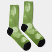 Funkelnd Grünflächen hellgrüne Buche Abstrakt Socken (Rechts)
