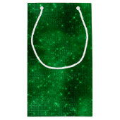 Funkelnd Grünstreifen Kleine Geschenktüte (Rückseite)