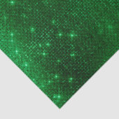 Funkelnd Grünstreifen Seidenpapier (Detail)