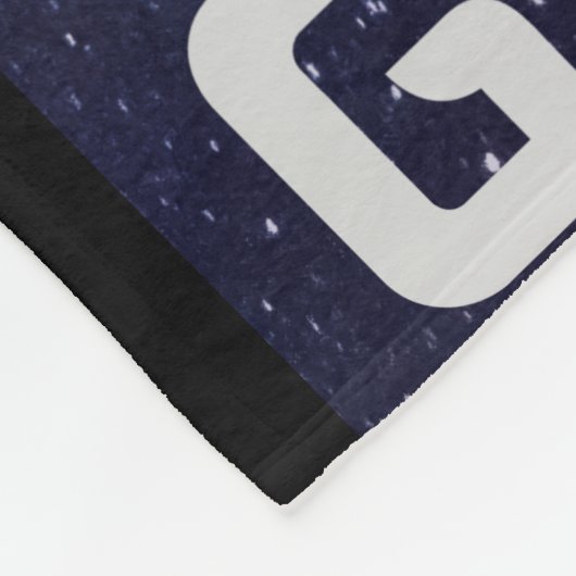 Funkelnd Gymnast im Weltraum am Mond Fleecedecke (Ecke)